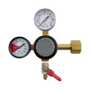 FOX - Taprite Primary CO2 Regulators with 60lb Gauge and 1/4 MFL Shutoff