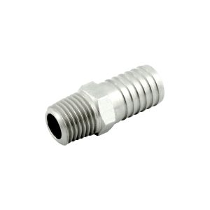 Hose Barb Adapter, 1/2"B X 1/4"MPT (S/S)