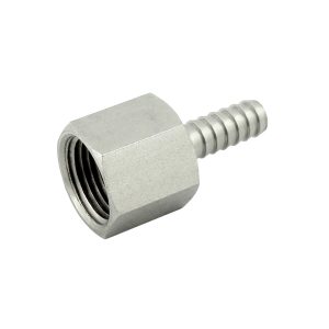 Hex Adapter, 3/8"FPT X 1/4"B (304 S/S)