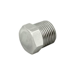 HEX HEAD PLUG, 1/2"MPT (304 S/S)