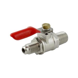 BALL VALVE, 1/4"MPT > 1/4"MFL-W/CHK (PLATED BRASS)