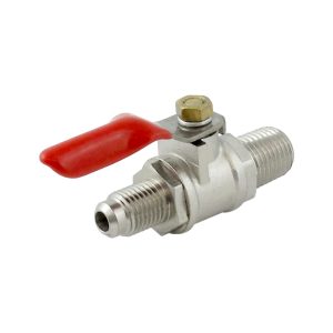 Ball Valve, 1/4"MPT > 1/4"MFL-No Chk (Plated Brass)