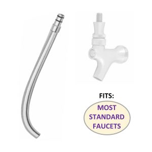 GROWLER FILLER, CHROME (STANDARD FAUCETS)