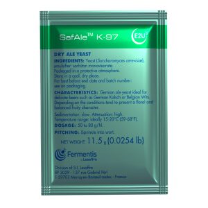 SAFALE K-97 DRY ALE YEAST 11.5 GRAMS