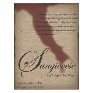 SANGIOVESE WINE LABELS 30/PACK