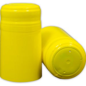 GLOSS YELLOW PVC SHRINK CAPSULES 30/BAG