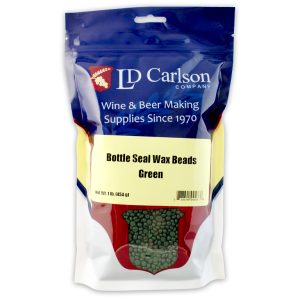 GREEN BOTTLE SEAL WAX BEADS 1 LB