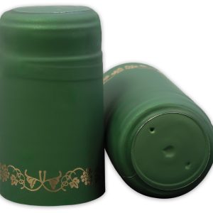 GREEN/GOLD GRAPES PVC SHRINK CAPSULES 30/BAG