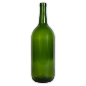1.5 LITER GREEN MAGNUM CLARET FLAT W26 BOTTLE 6/CS