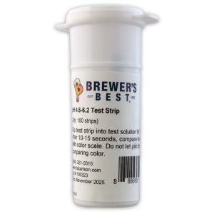 pH strips for beer range