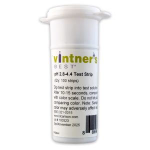 VINTNER'S BEST® pH PAPERS WINE RANGE 2.8-4.4 100/VIAL