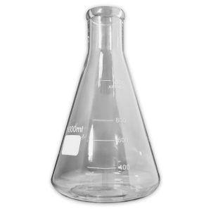 ERLENMEYER FLASK 1000mL ACCOMMODATES #8 STOPPER