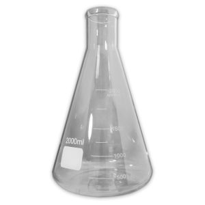 ERLENMEYER FLASK 2000mL ACCOMMODATES #10 STOPPER
