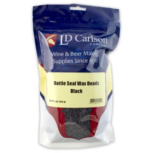 BLACK BOTTLE SEAL WAX BEADS 1 LB