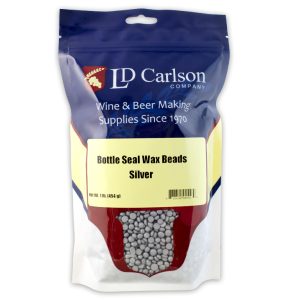 SILVER BOTTLE SEAL WAX BEADS 1 LB