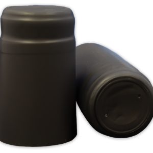 BLACK PVC SHRINK CAPSULES 30/BAG
