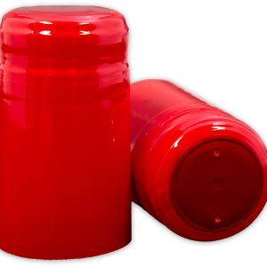 RED PVC SHRINK CAPSULES 30/BAG