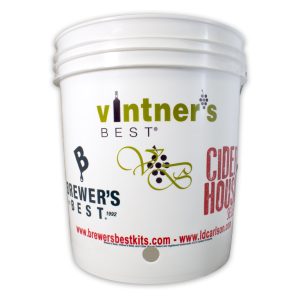 7.9 GALLON BOTTLING BUCKET WITH 1" HOLE