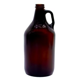 AMBER 64 OZ GLASS GROWLER
