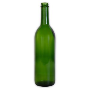 750mL GREEN CLARET W5 SCREW TOP BOTTLE 12/CS