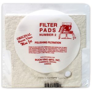 BUON VINO FILTER MINI PAD #2 POLISH MICRON 1.8 (3/PKG)