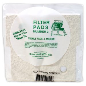 BUON VINO FILTER MINI PAD #3 STERILE MICRON .5 (3/PKG)