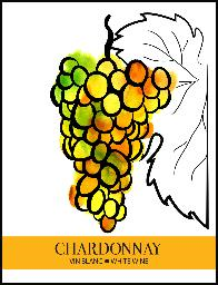 CHARDONNAY WINE LABEL